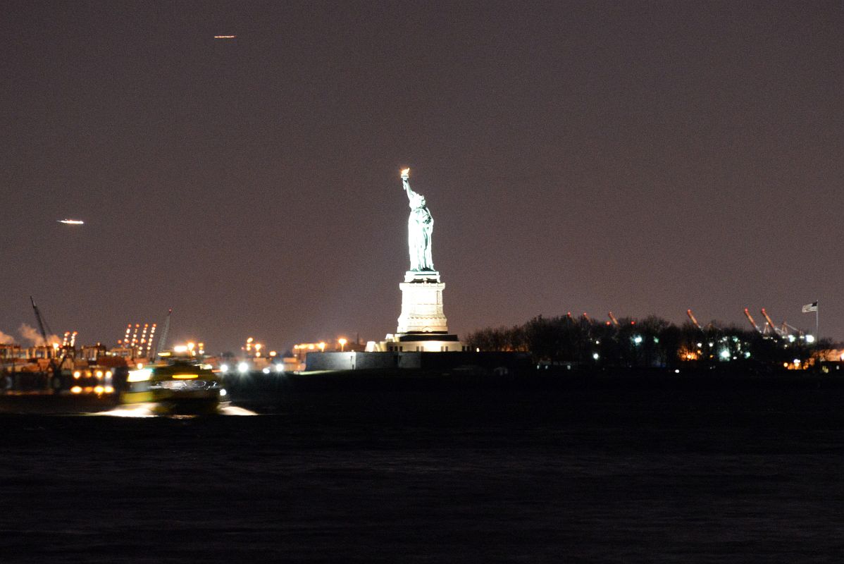 40 The Statue Of Liberty At Night From Brooklyn Heights
